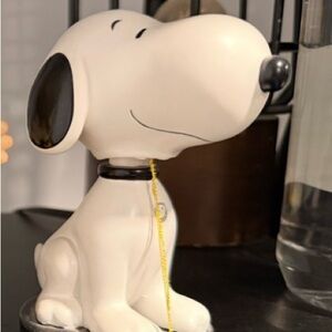 Snoopy Ceramic Figurine - White and Black BobbleHead